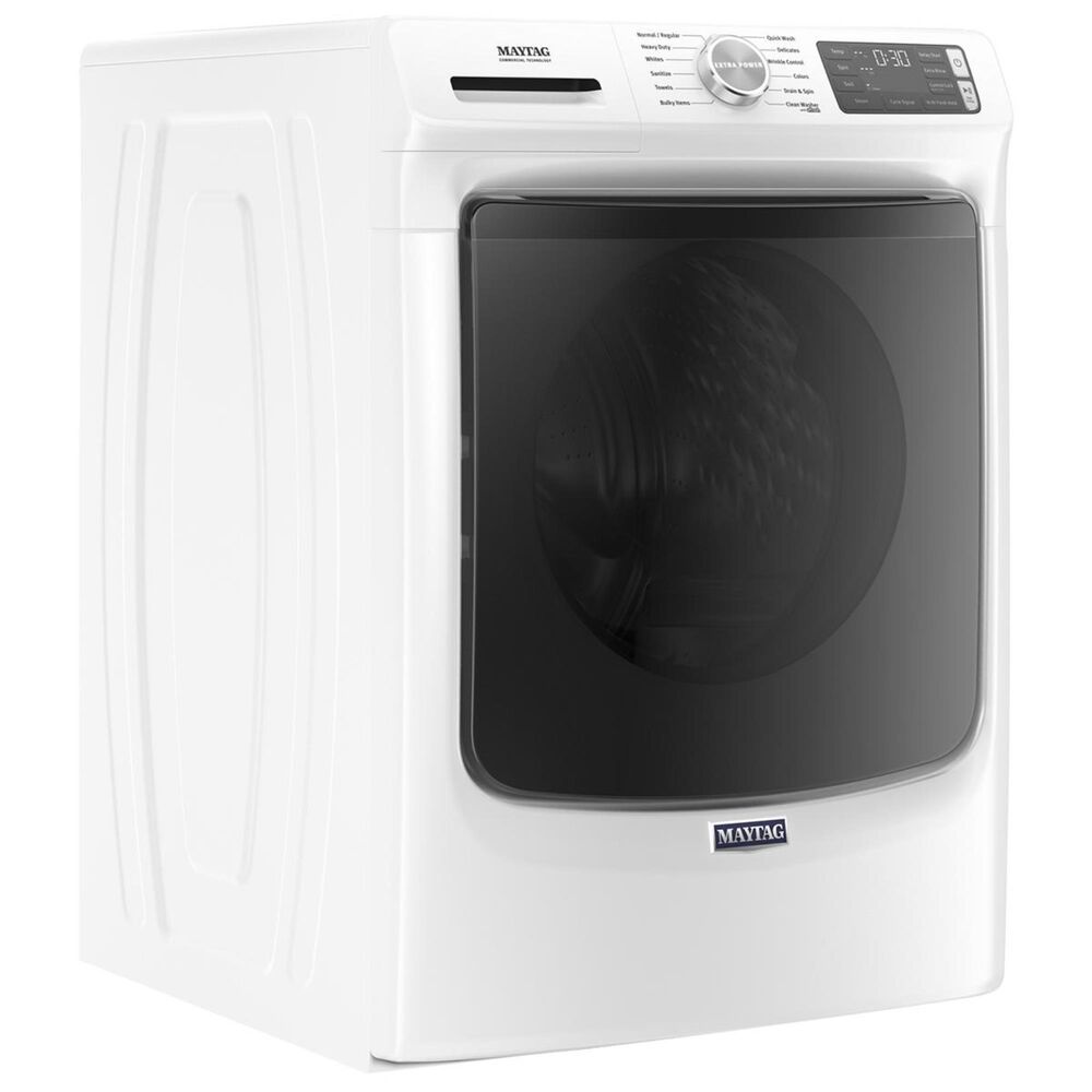 Maytag 4.8 Cu. Ft. Front Load Washer with Steam in White, , large