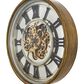 Yosemite Home Decor Gear Wall Clock in Gold, Silver and Black, , large