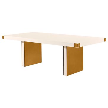 Tov Furniture Selena Dining Table in Cream and Gold - Table Only, , large