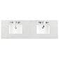 James Martin Vanities Athens 72" Double Bathroom Vanity in Glossy White with 3 cm Eternal Jasmine Pearl Quartz Top and Rectangular Sinks, , large