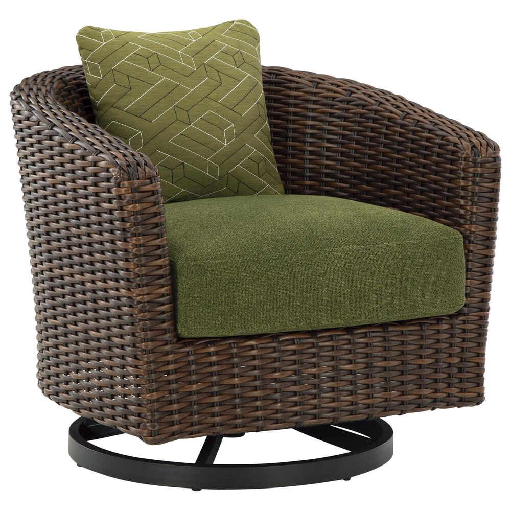 Ashley Horizon 5-Piece Patio Conversation Set in Green, , large