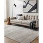 Surya Masterpiece Medium Gray, Light Gray, Cream and Ice Blue 6"7" x 9"6" Area Rug, , large