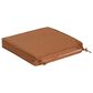 Hearth and Haven Noah19" x 19" Outdoor Dining Chair Cushion with Water-Repellent Fabric and Secure Ties in Orange, , large