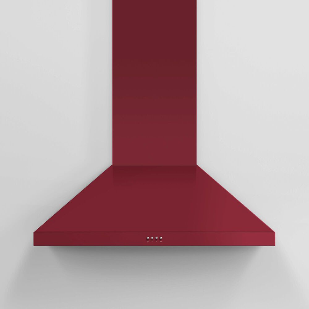 Fisher &amp; Paykel 36&quot; Classic Wall Hood with Pyramid Chimney in Red, , large
