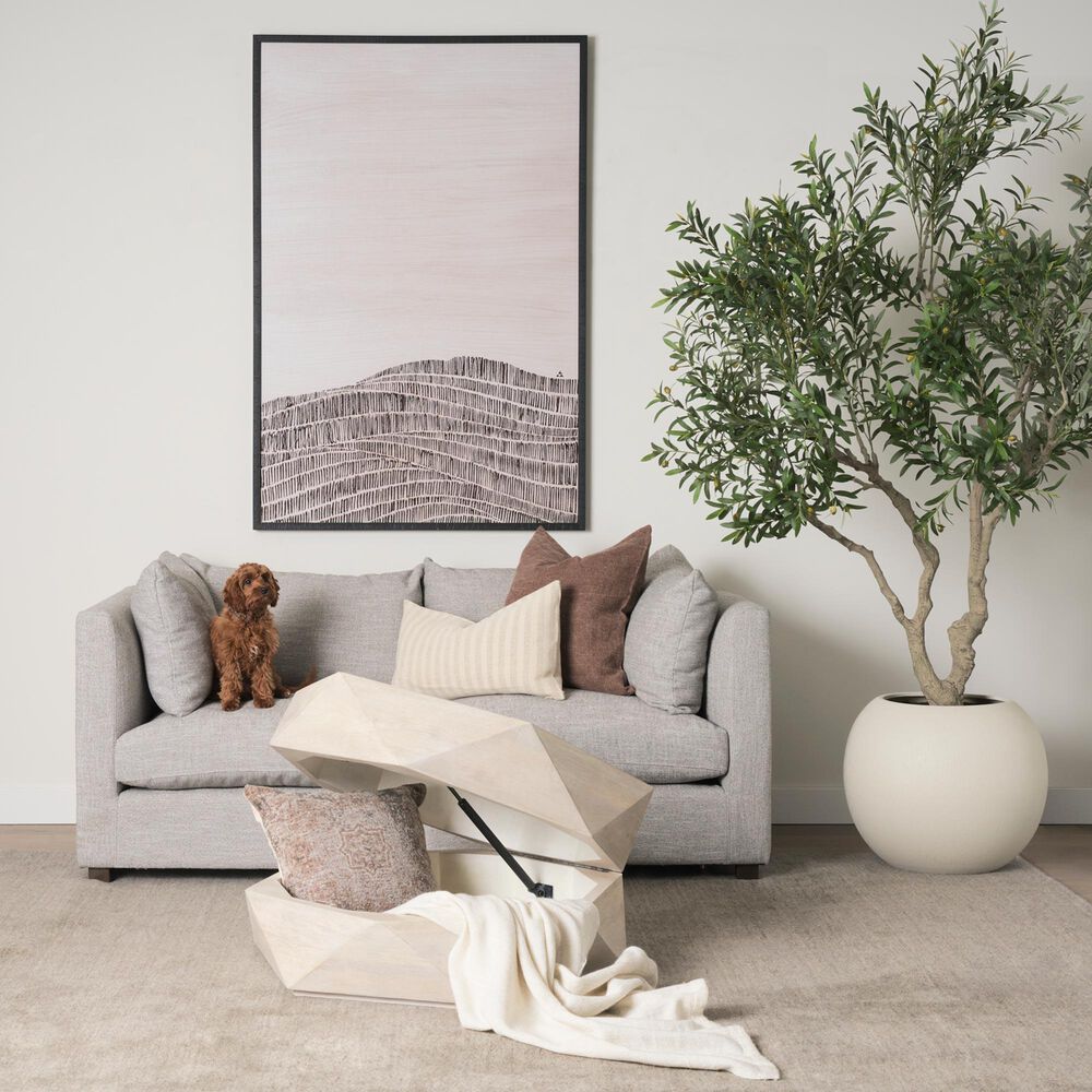 Mercana Arreto 36&quot; Hexagon Coffee Table in White, , large