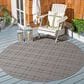 Safavieh Bermuda 8" Round Grey Indoor/Outdoor Area Performance Rug, , large