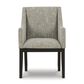 Millenium Burkhaus Arm Chair with Beige and Brown Cushion in Dark Brown, , large