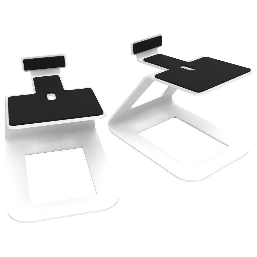 Kanto Elevated Desktop Speaker Stand for Large Speakers in White (Set of 2), , large