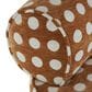 Maple and Jade Round Swivel Chair in Brown and White, , large