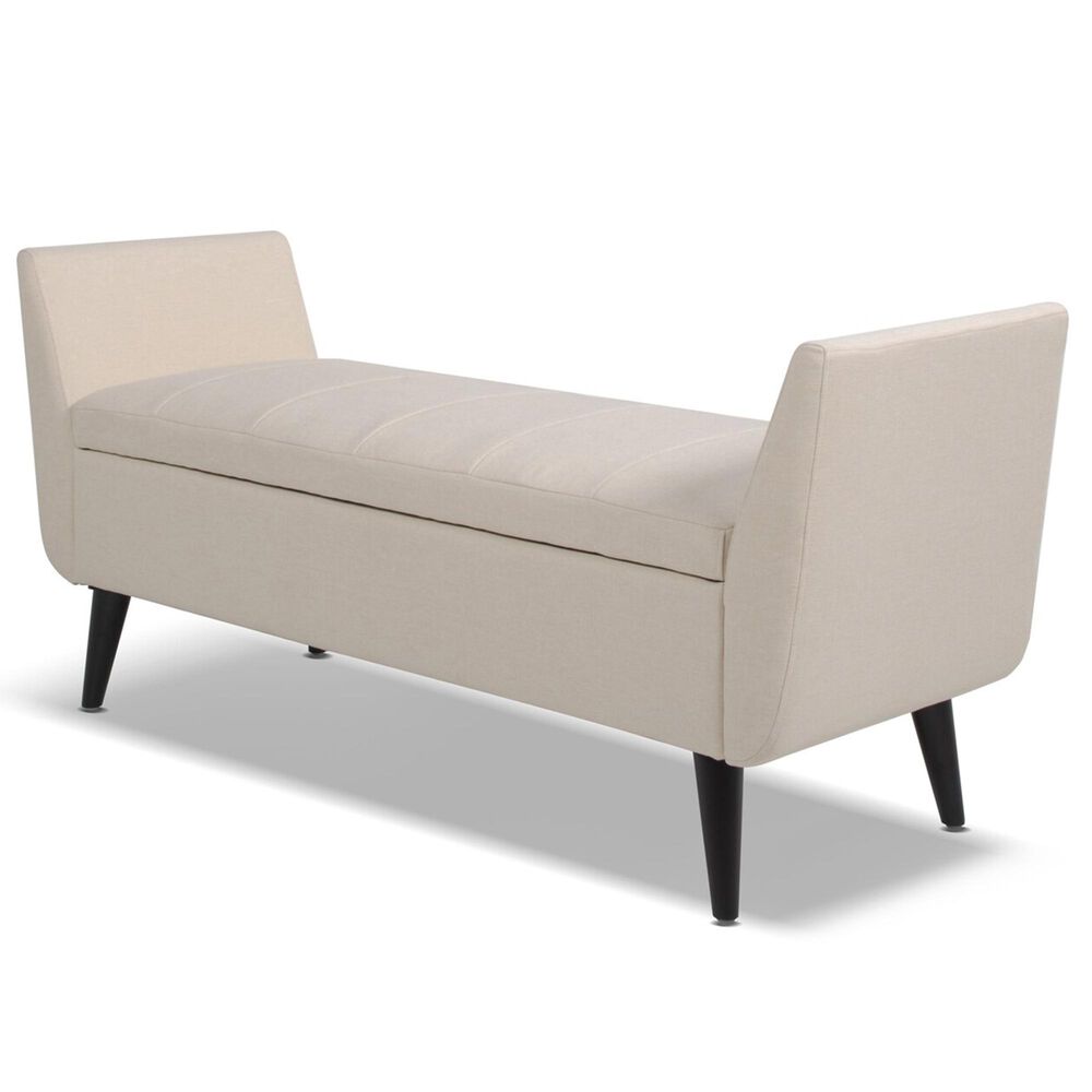 Jennifer Taylor Home Duff MidCentury Modern Entryway Storage Bench in