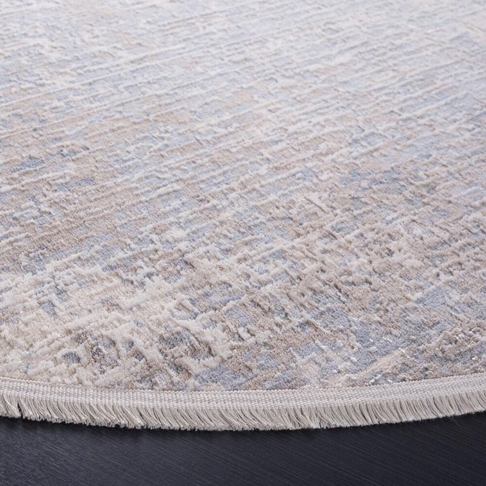 Safavieh Marmara MRM312F 6&#39;7&quot; Round Grey, Beige and Blue Area Rug, , large