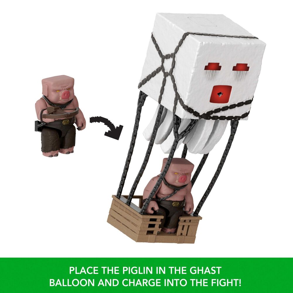 Minecraft Minecraft Blast Attack Ghast Action Figure Set in White, , large