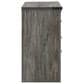 Ashley Frandern 4-Piece Twin Panel Bedroom Set in Rustic Warm Gray, , large
