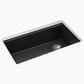 Kohler Billings 32.5" Undermount Single-Bowl Kitchen Sinks in Matte Black, , large