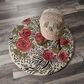 L&R Resources Sinuous Rose Garden 4" Round Multicolor Area Rug, , large
