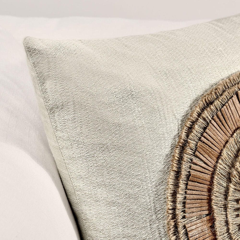 Classic Home Pueblo 22&quot; Square Throw Pillow in Chestnut and Natural, , large
