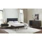 Blue River Cross 4 Piece Queen Bed Set in Dark Gray, , large