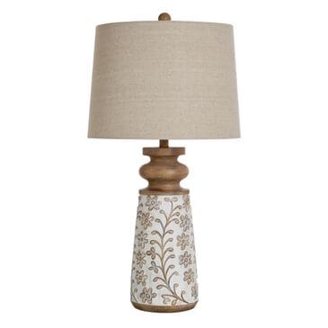 Flair Industries Old Floral Table Lamp, , large