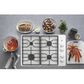 GE Appliances 30" Built-In Gas Cooktop in White, , large