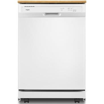 Whirlpool Portable Heavy-Duty Dishwasher with1-hour Wash Cycle in White, , large