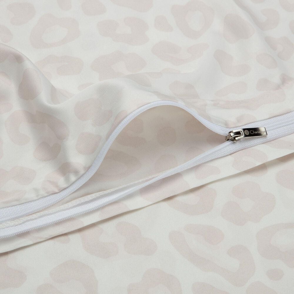 Chanasaya Home Leopard Print 3-Piece King Duvet Cover Set in Cream, , large