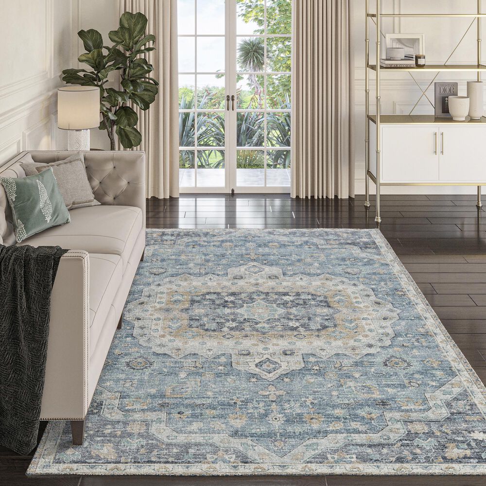 Dalyn Rug Company Tuscany 8&#39; x 10&#39; Blue Indoor/Outdoor Area Rug, , large