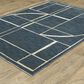 Oriental Weavers Reed 9"10" x 12"10" Blue and Ivory Area Rug, , large