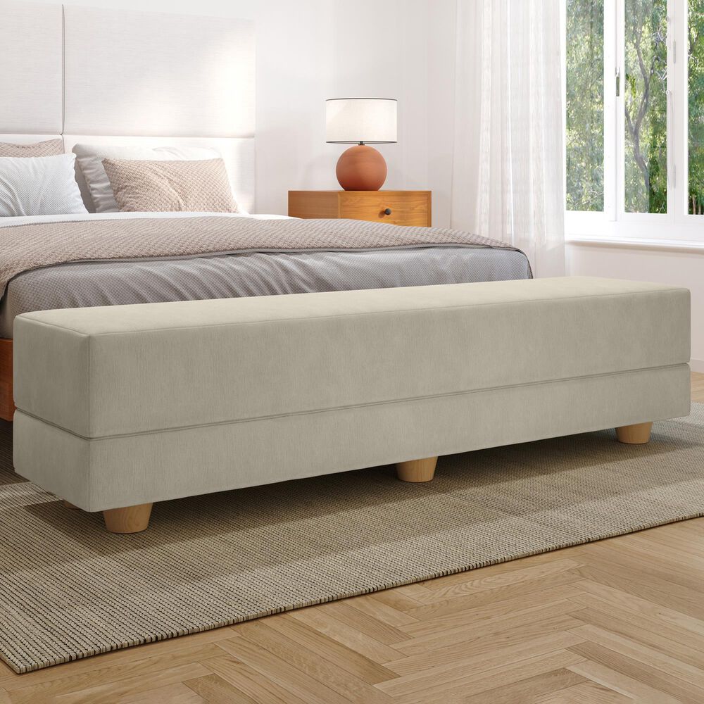 Jaxx Camden Twin Fold-Out Bench in Ivory, , large