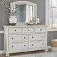 Ashley Robbinsdale 7 Drawer Dresser in Antique White, , large