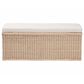 Baxton Studio Barid Rectangle Storage Bench in Natural, , large
