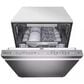 LG Signature Top Control Smart Wi-Fi Enabled Dishwasher with TrueSteam and QuadWash in Stainless Steel, , large