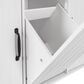 HOMLUX 44" Kitchen Island with Trash Can Storage Cabinet in White, , large