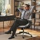 HOMLUX High Back Ergonomic Office Chair with Suede Leather in Gray, , large