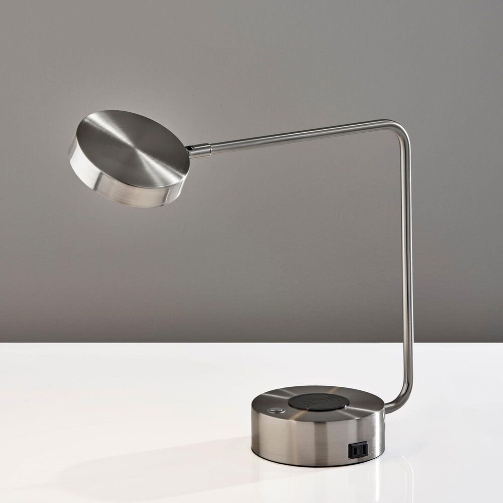 Adesso Viper Desk Lamp in Brushed Steel, , large