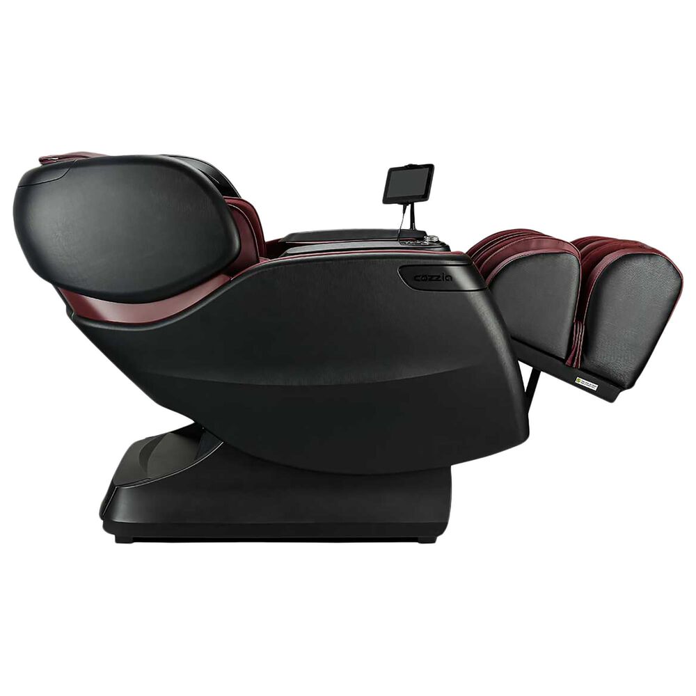 Cozzia Massage Chair in Burgundy and Pearl Black, , large