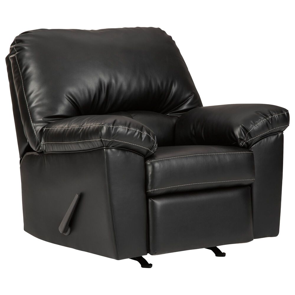 Signature Design by Ashley Brazoria Manual Rocker Recliner in Black, , large