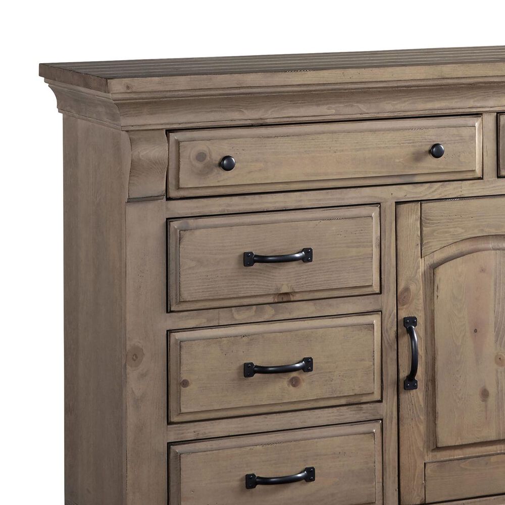 Hickory Point Everly 8 Drawer and 1 Door Dresser in Natural, , large