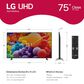 LG 75" Class UT75 Series 4K UHD in Black - Smart TV, , large
