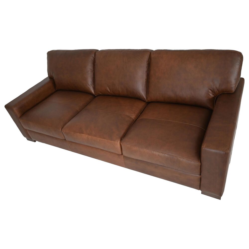 Bordeaux &amp; Co Florence Stationary Sofa in Chestnut, , large