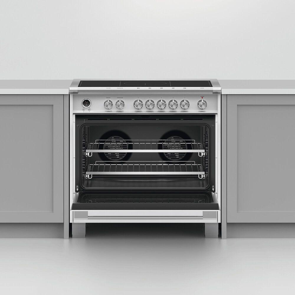 Fisher &amp; Paykel 36&quot; Classic Induction Range with 5 Burners in White, , large