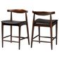 Baxton Studio Eira Counter Stool in Walnut (Set of 2), , large