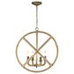 Golden Lighting Marina 4-Light Chandelier in Burnished Chestnut, , large