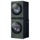 LG Single Unit Front Load LG WashTower with Center Control 4.5 Cu. Ft. Washer and 7.4 Cu. Ft. Gas Dryer in Nature Green, , large