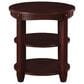 OSP Home Lane Round End Table in Espresso, , large