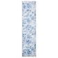 Safavieh Martha Stewart Floral 2" x 12" Cream and Blue Runner, , large