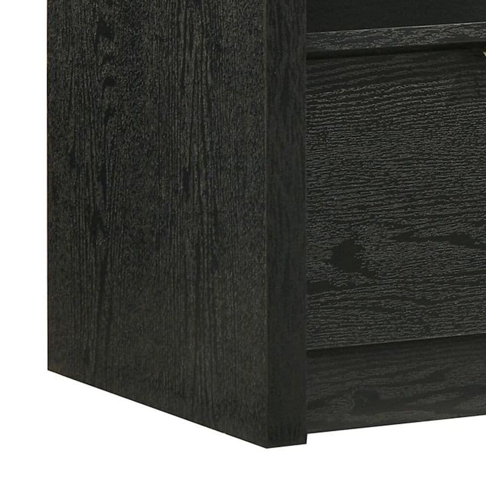 Mayberry Hill South Bend King Panel Bed with Two Nightstands in Black, , large