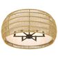 Golden Lighting Everly 6-Light Semi-Flush in Matte Black, , large