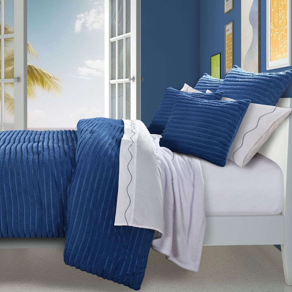 J. Queen New York Darby 3-Piece Full/Queen Comforter Set in Azure, , large