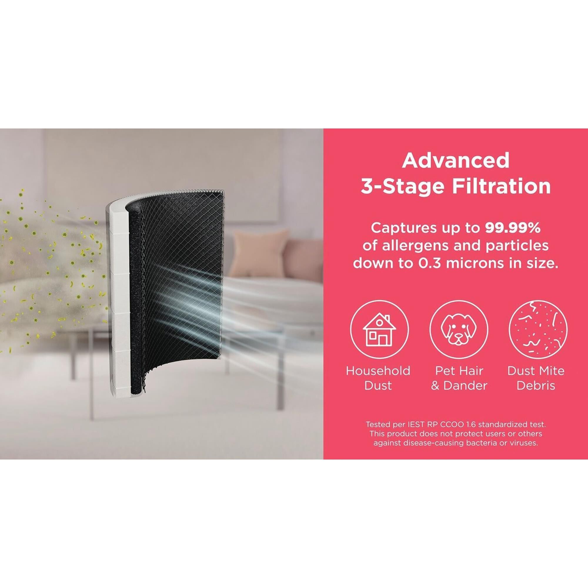 Frigidaire PureA300 HEPA Air Purifier with WiFi in White