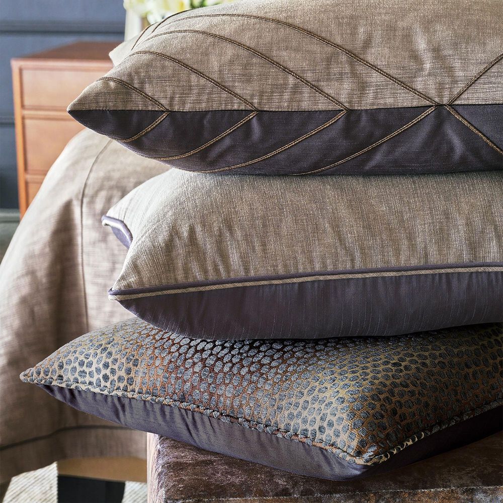 Eastern Accents Priscilla 21&quot; x 37&quot; King Pillow Sham in Wayland Cocoa and Edris Charcoal, , large